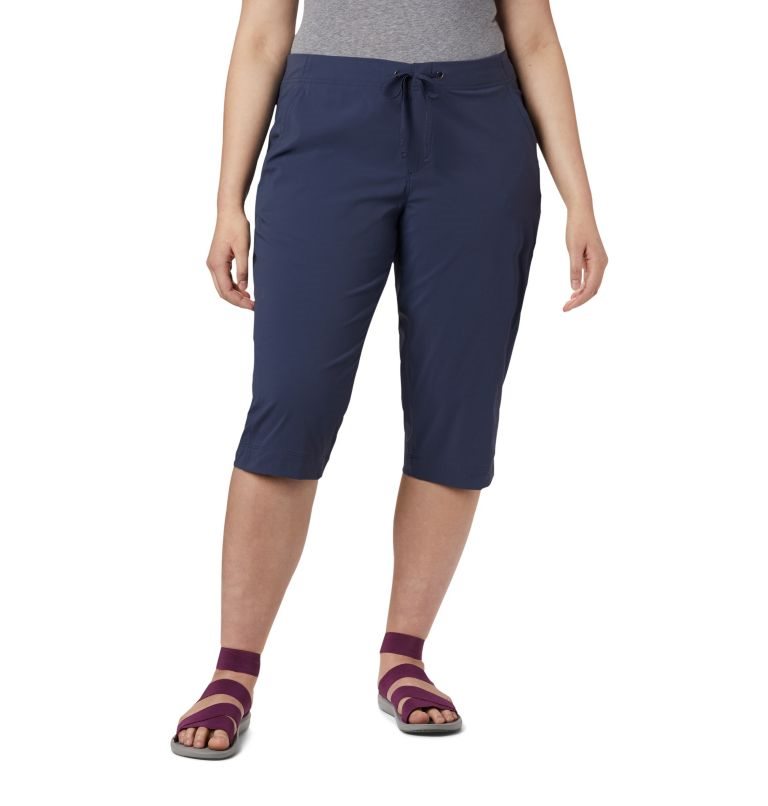 Women\'s Columbia Anytime Outdoor Capris Sport Pants Navy | Plus Size CA-GL530